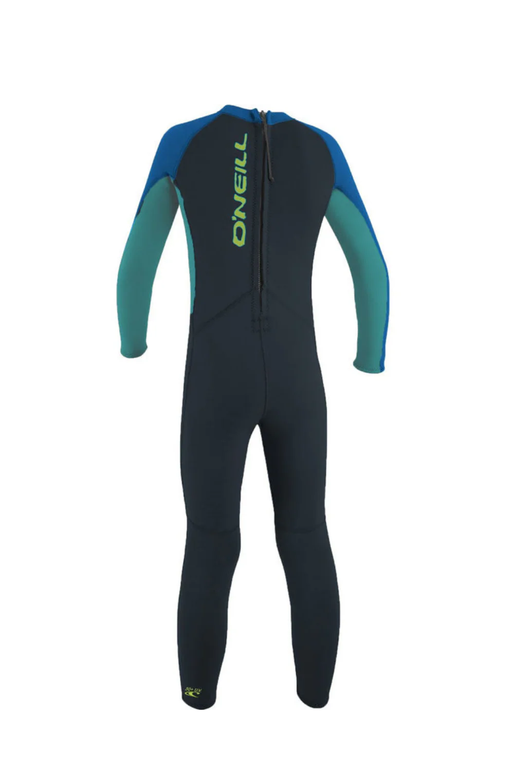 O'Neill Reactor-2 Toddler Boys 2mm Wetsuit Back Zip Slate/Aqua - Image 2