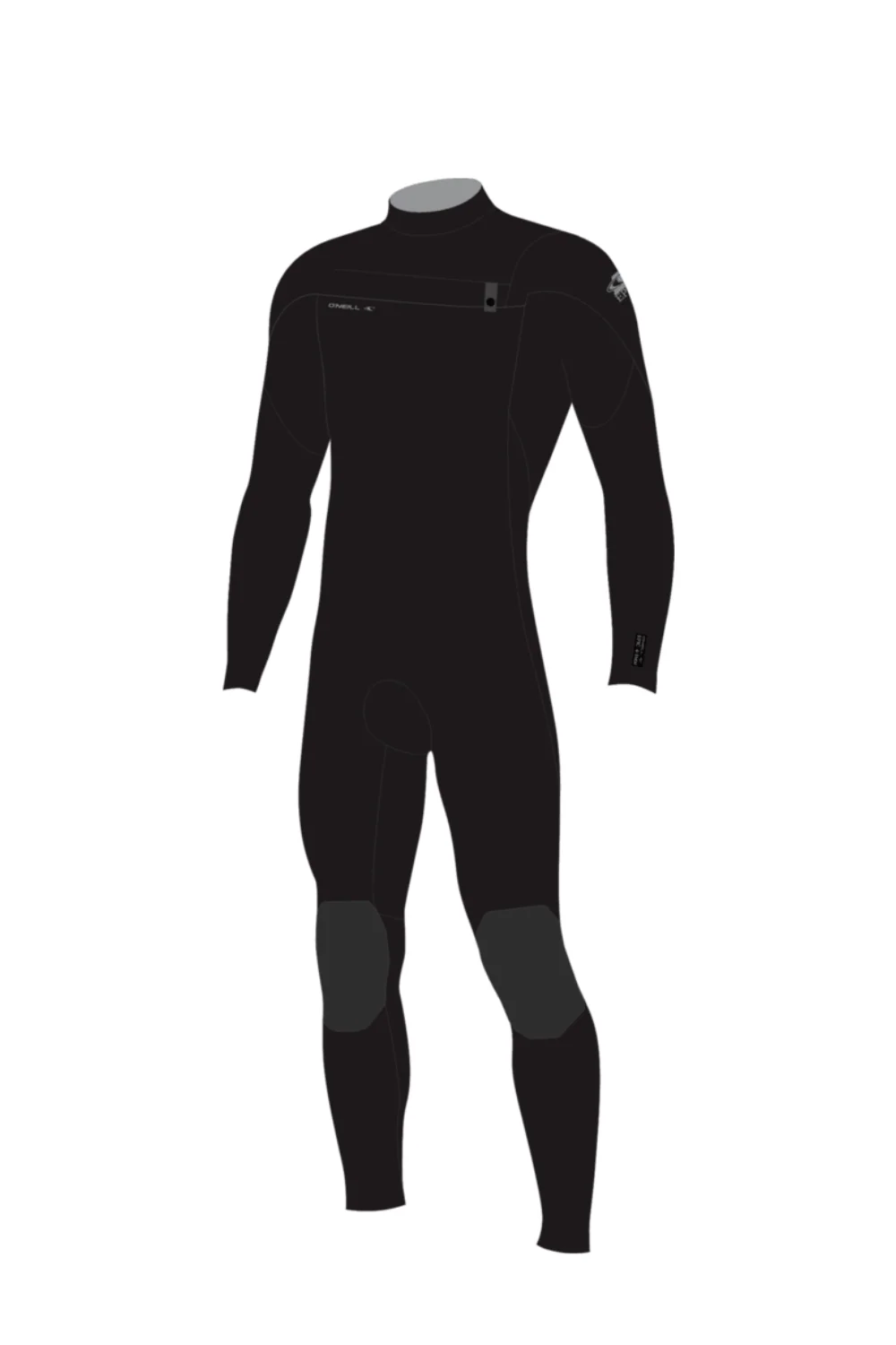 O'Neill Epic 4/3 Youth Chest Zip Wetsuit Black/Black/Black