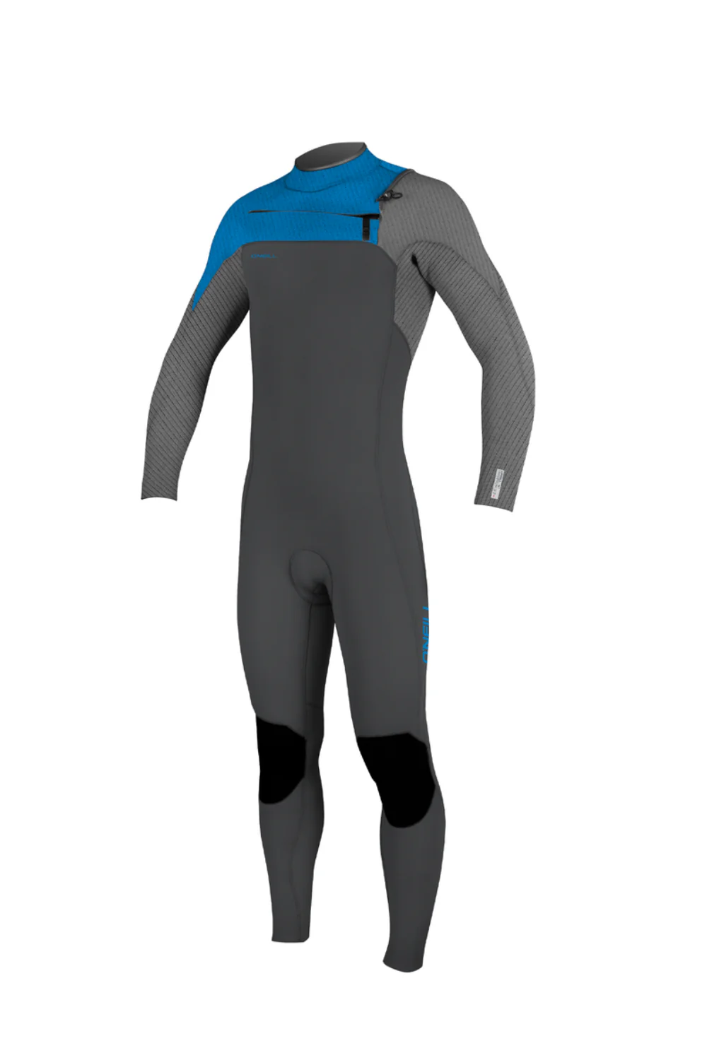 O'Neill Hyperfreak 3/2+ Youth Wetsuit Chest Zip Graphite/Smoke/Bali Blue