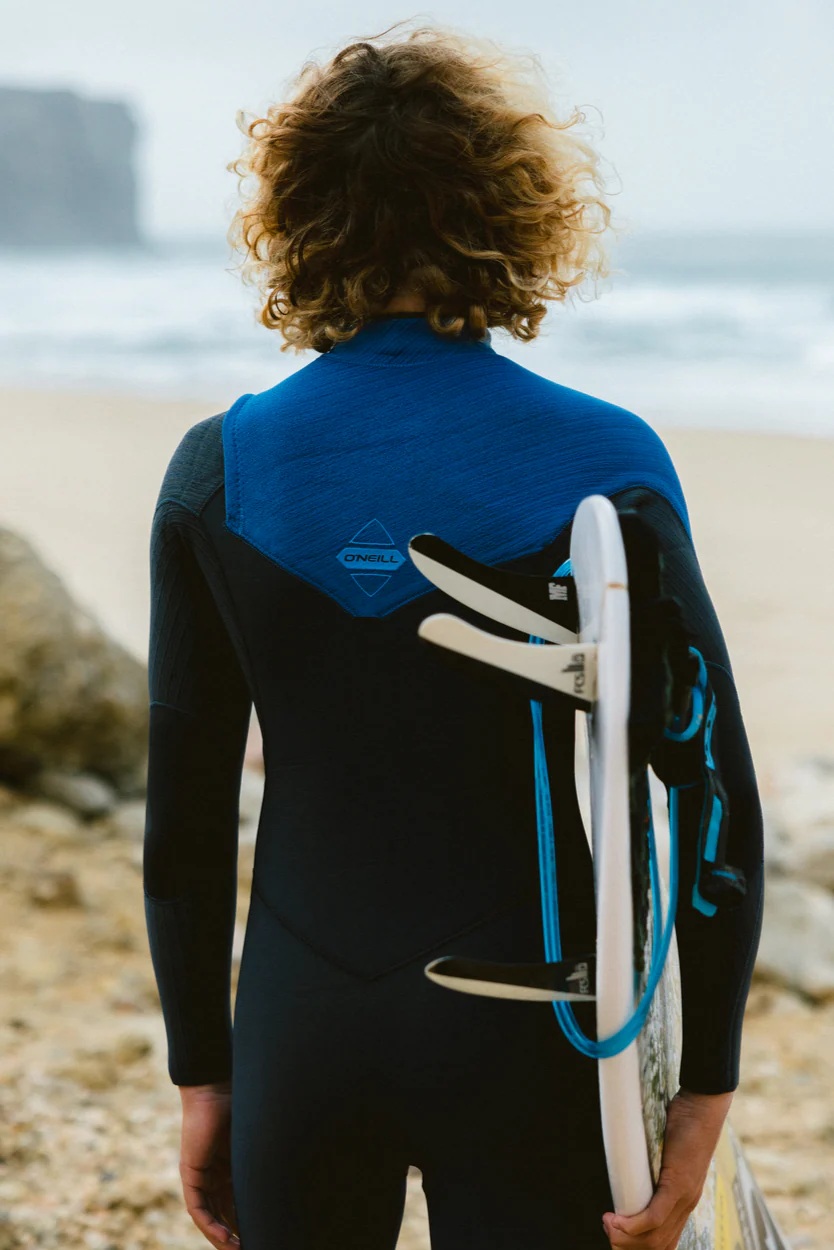O'Neill Hyperfreak 4/3+ Youth Wetsuit Chest Zip Dark Orion/Deep Sea/Copen Blue - Image 2
