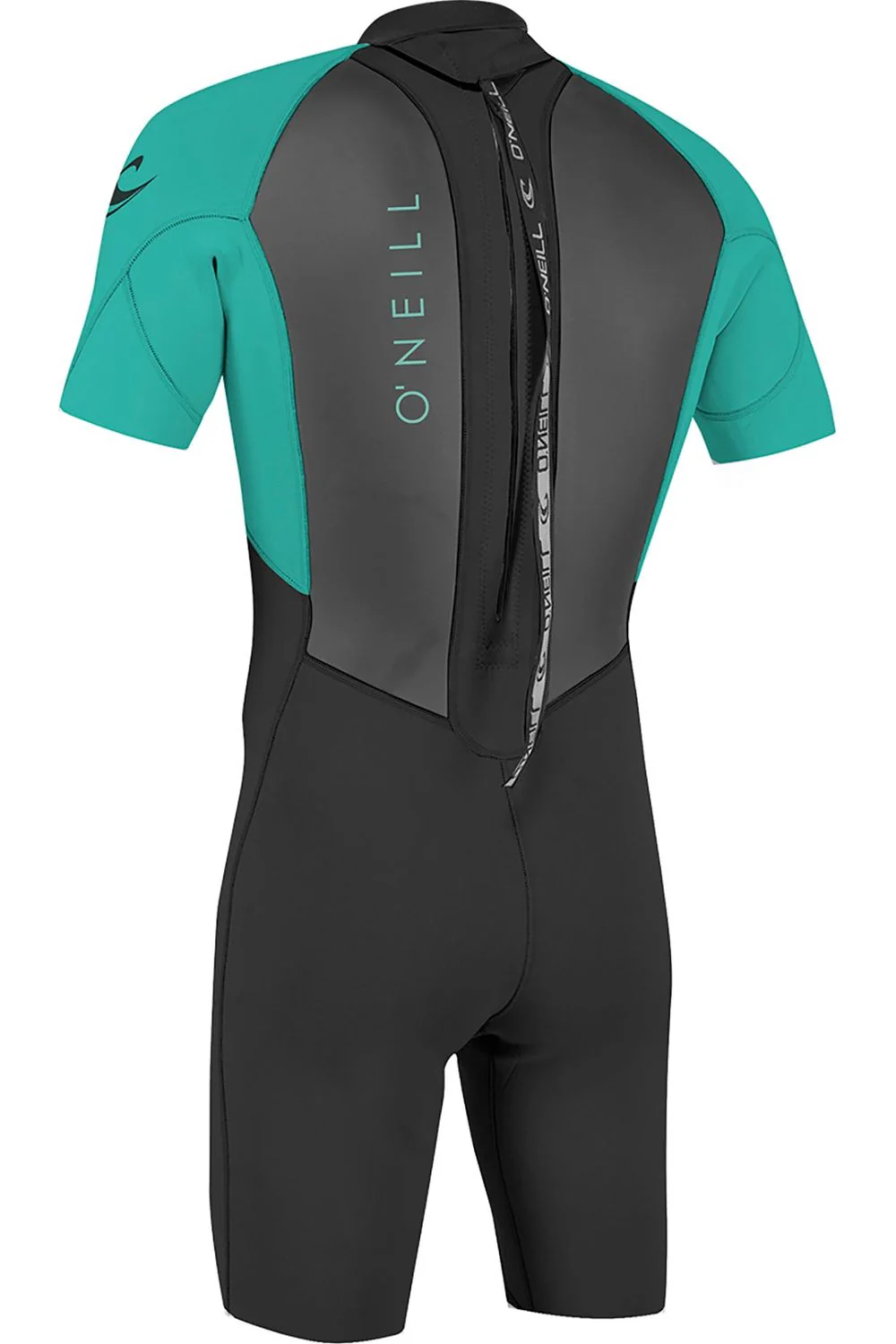 O'Neill Reactor 2 Youth 3/2 Back Zip Spring Black Light Aqua - Image 2