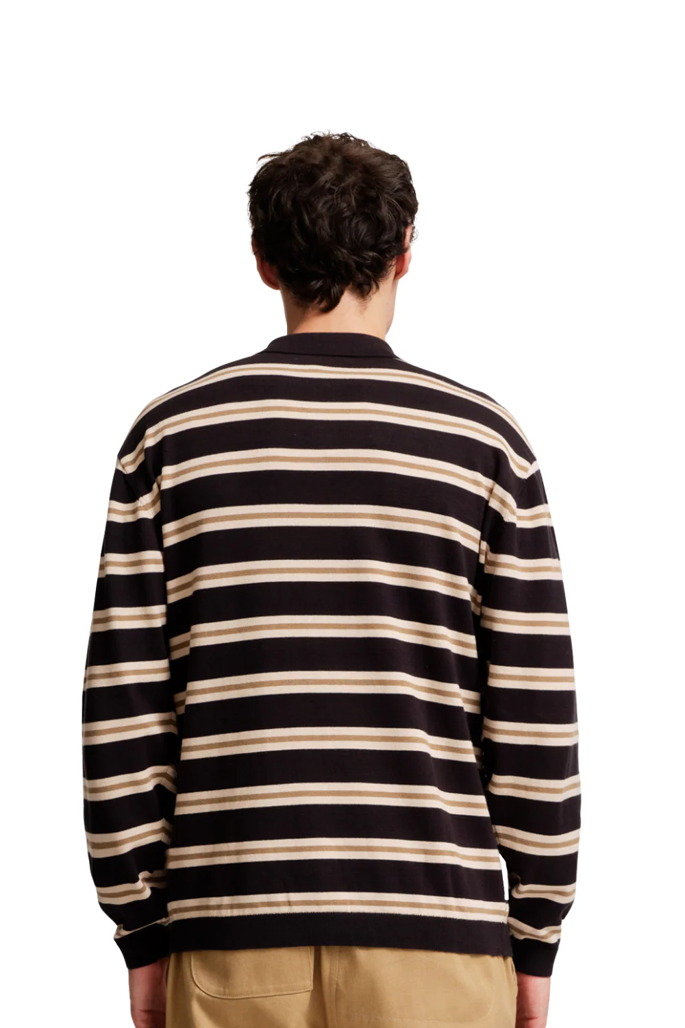 Parlez Aspen Long Sleeve Polo Knit Black - Image 2