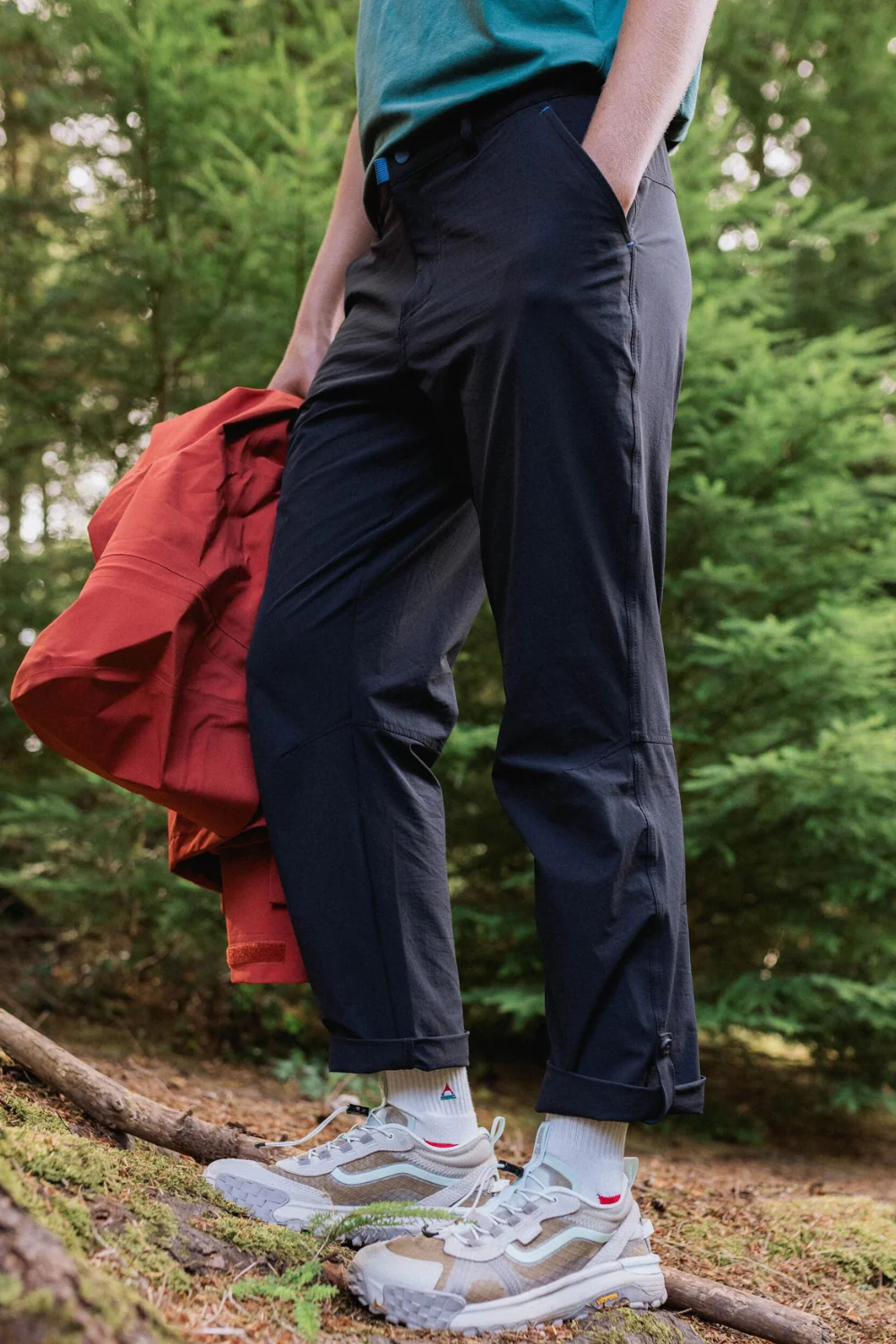 Passenger 365 Trail Roll Up Trousers Black - Image 2