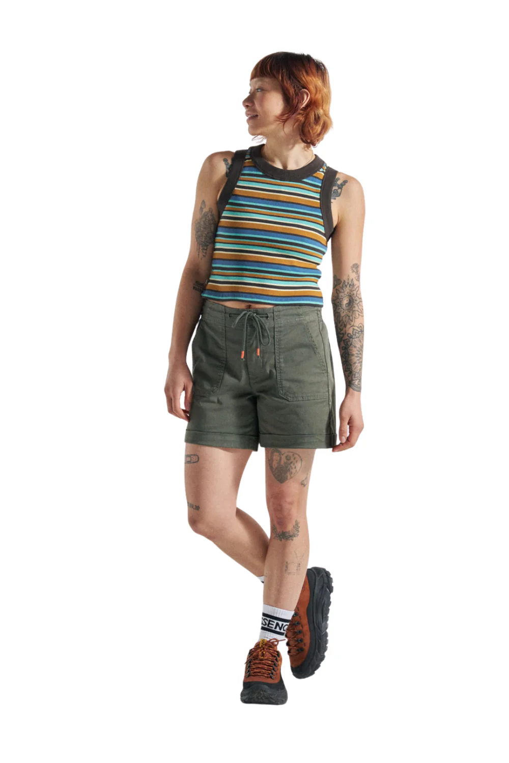 Passenger Carriso Womens Shorts Dusty Olive - Image 4