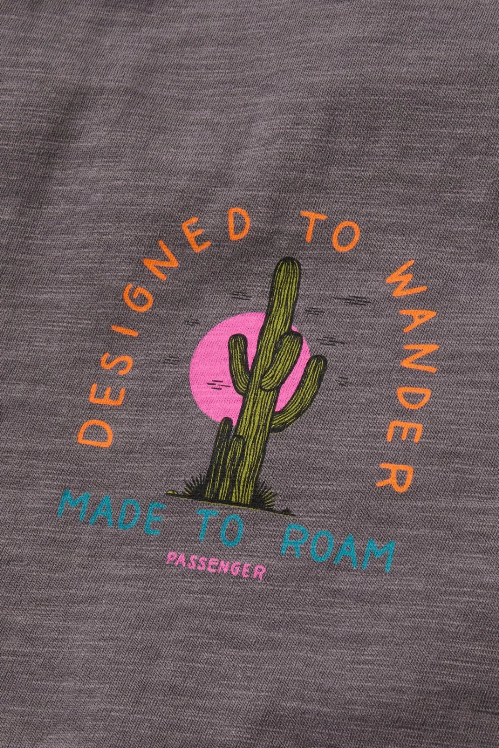 Passenger Explore Womens T-Shirt Charcoal - Image 3