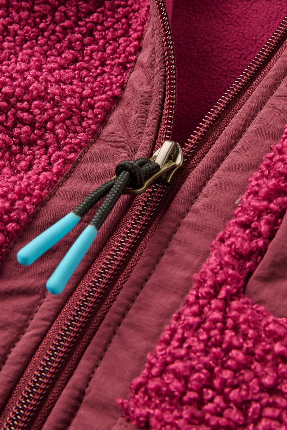 Passenger Oak Teddy Long Line Fleece Fig Wild Berry - Image 3