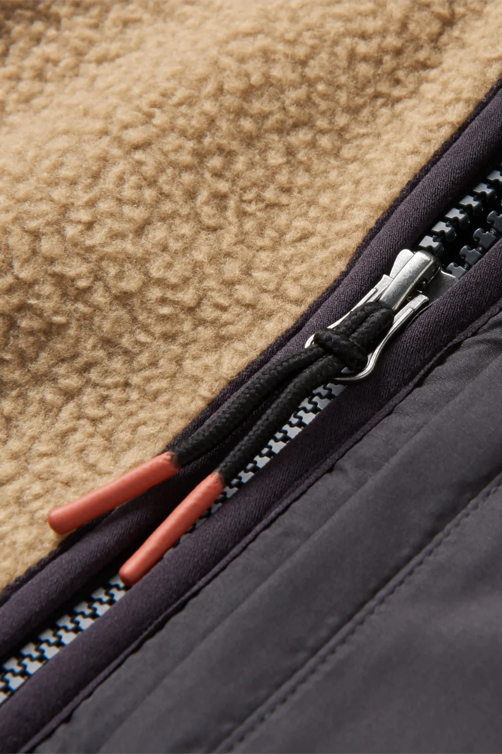 Passenger Offgrid 2.0 1/2 Zip Mens Recycled Sherpa Fleece Biscuit - Image 5