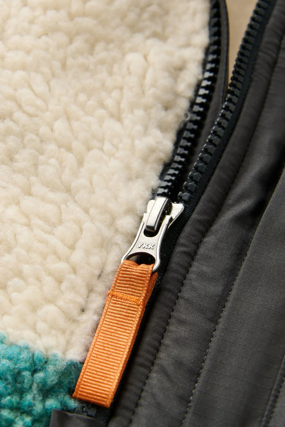Passenger Offroad Recycled Sherpa Mens 1/2 Zip Fleece Reflection Birch - Image 4