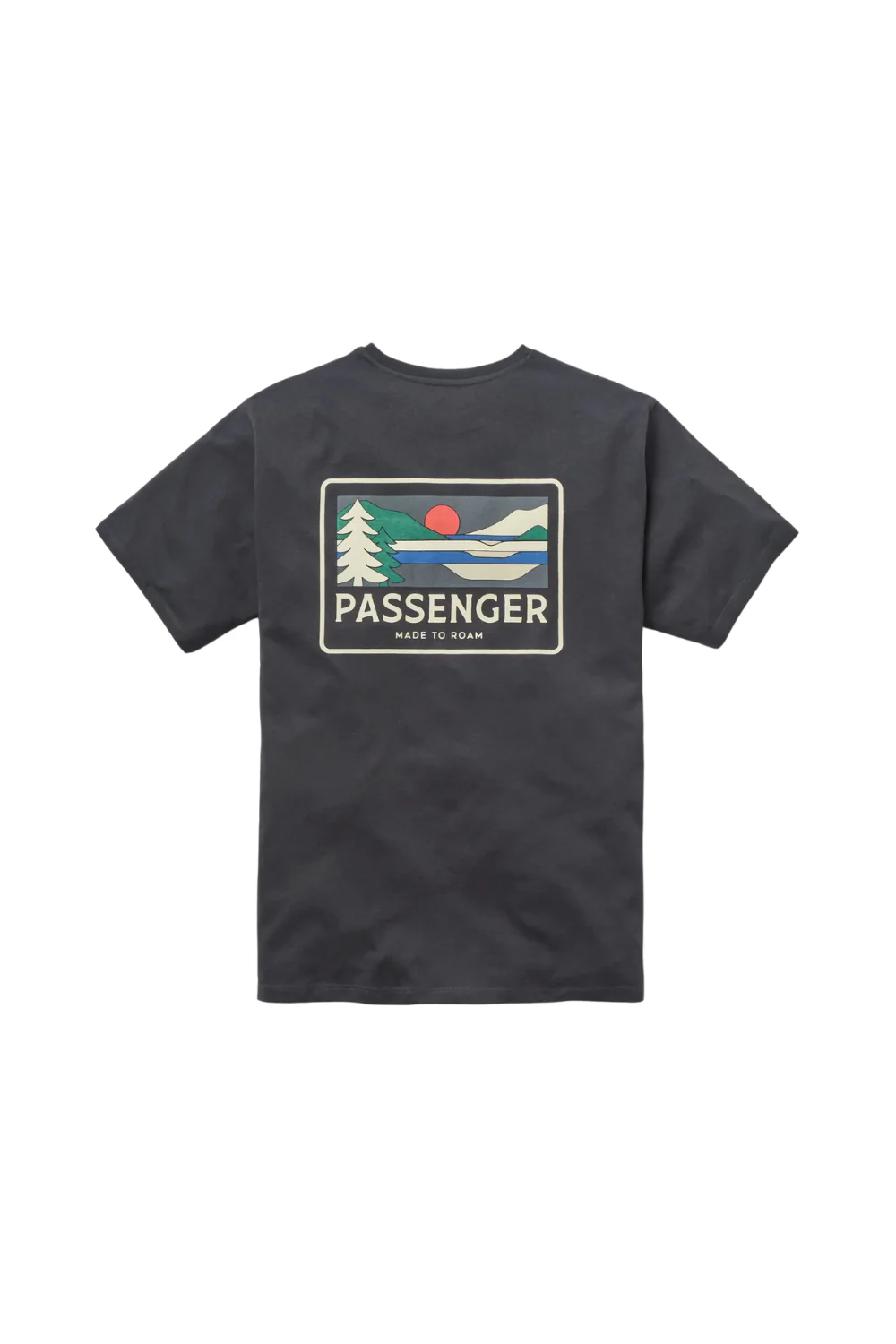 Passenger Roamer Mens Recycled Cotton T-Shirt Black
