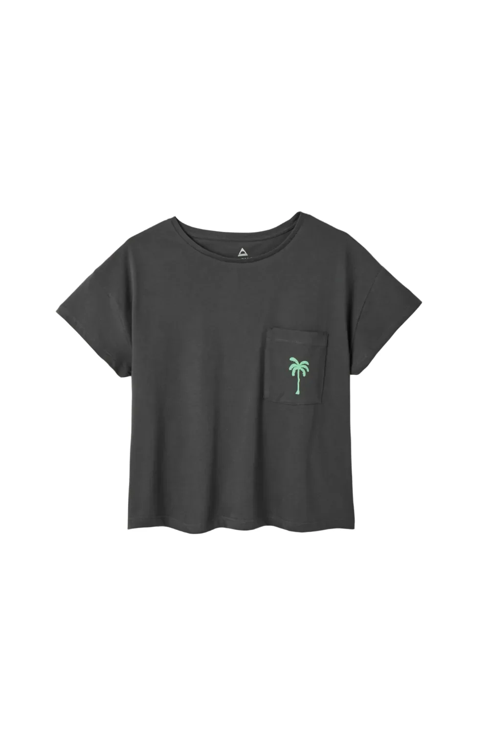 Passenger Stack Womens Pocket T-Shirt Faded Black - Image 2