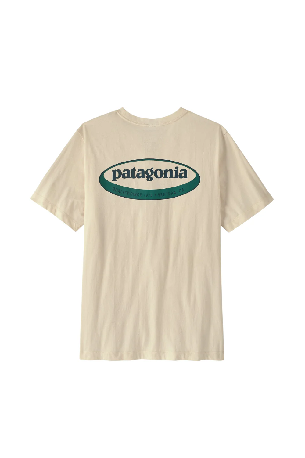 Patagonia Mens 95 Oval Logo T-Shirt Undyed Natural