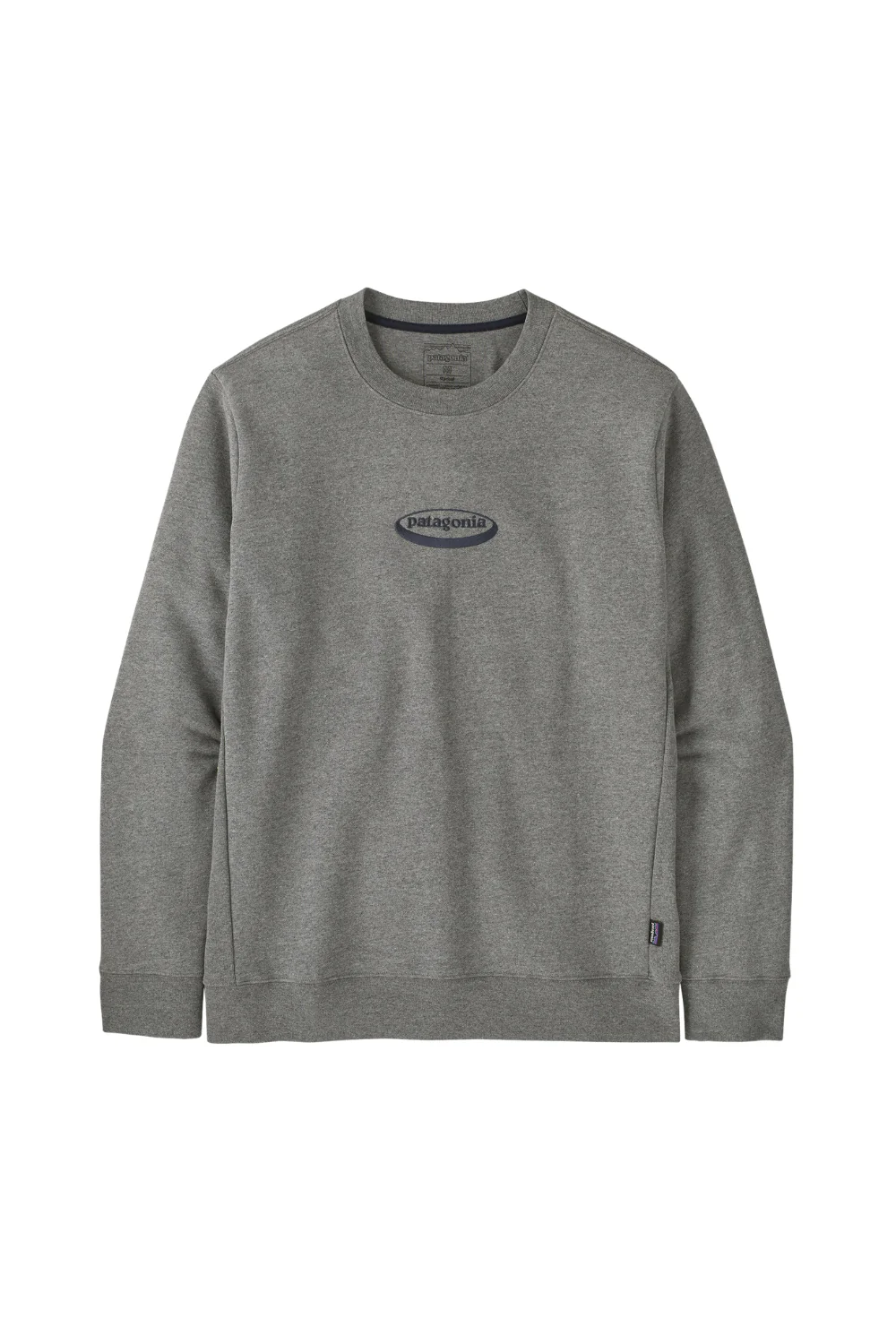 Patagonia Mens 95 Oval Logo Uprisal Crew Sweatshirt Gravel Heather
