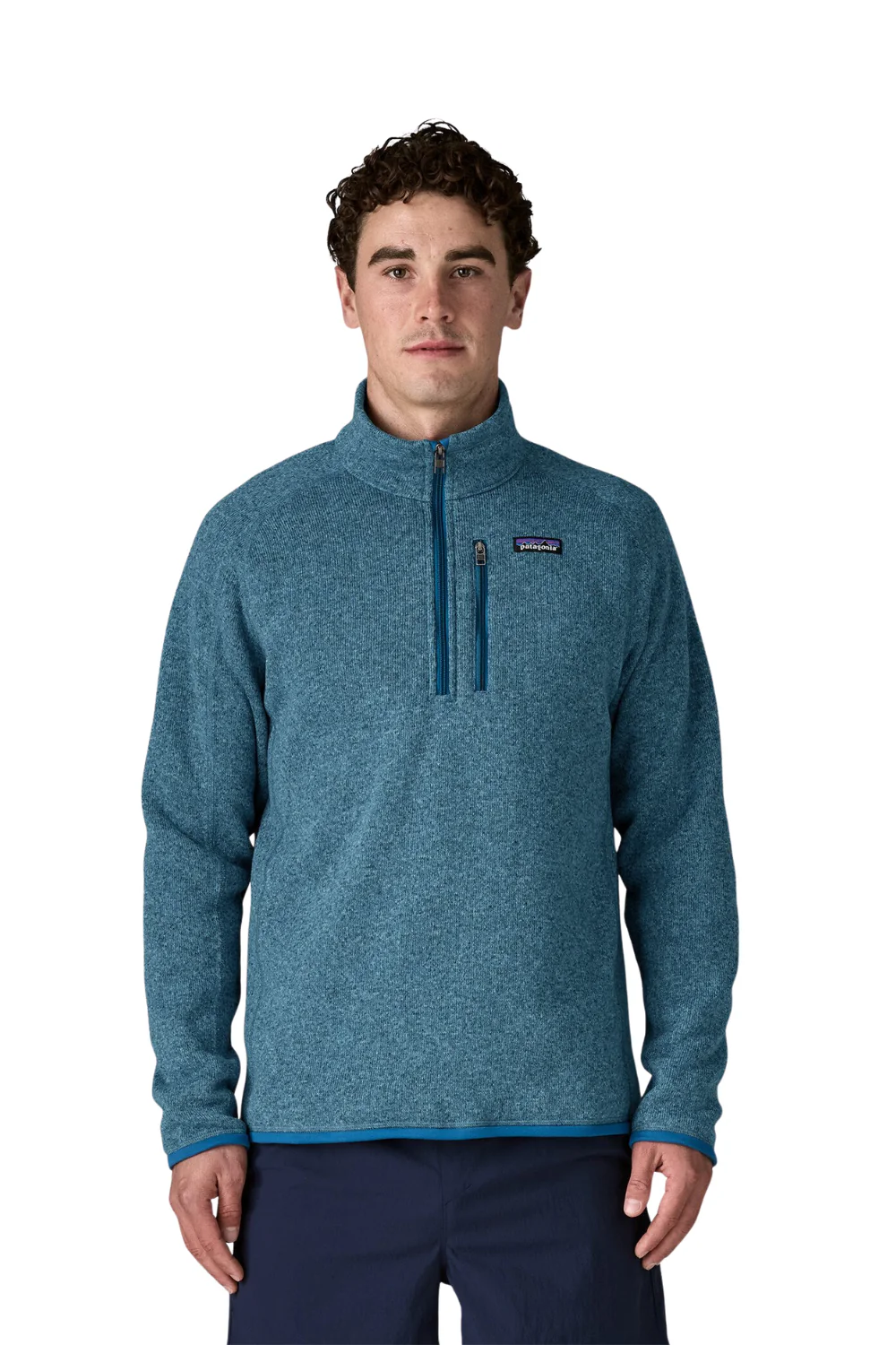 Patagonia Mens Better Sweater 1/4 Zip Aquatic Blue