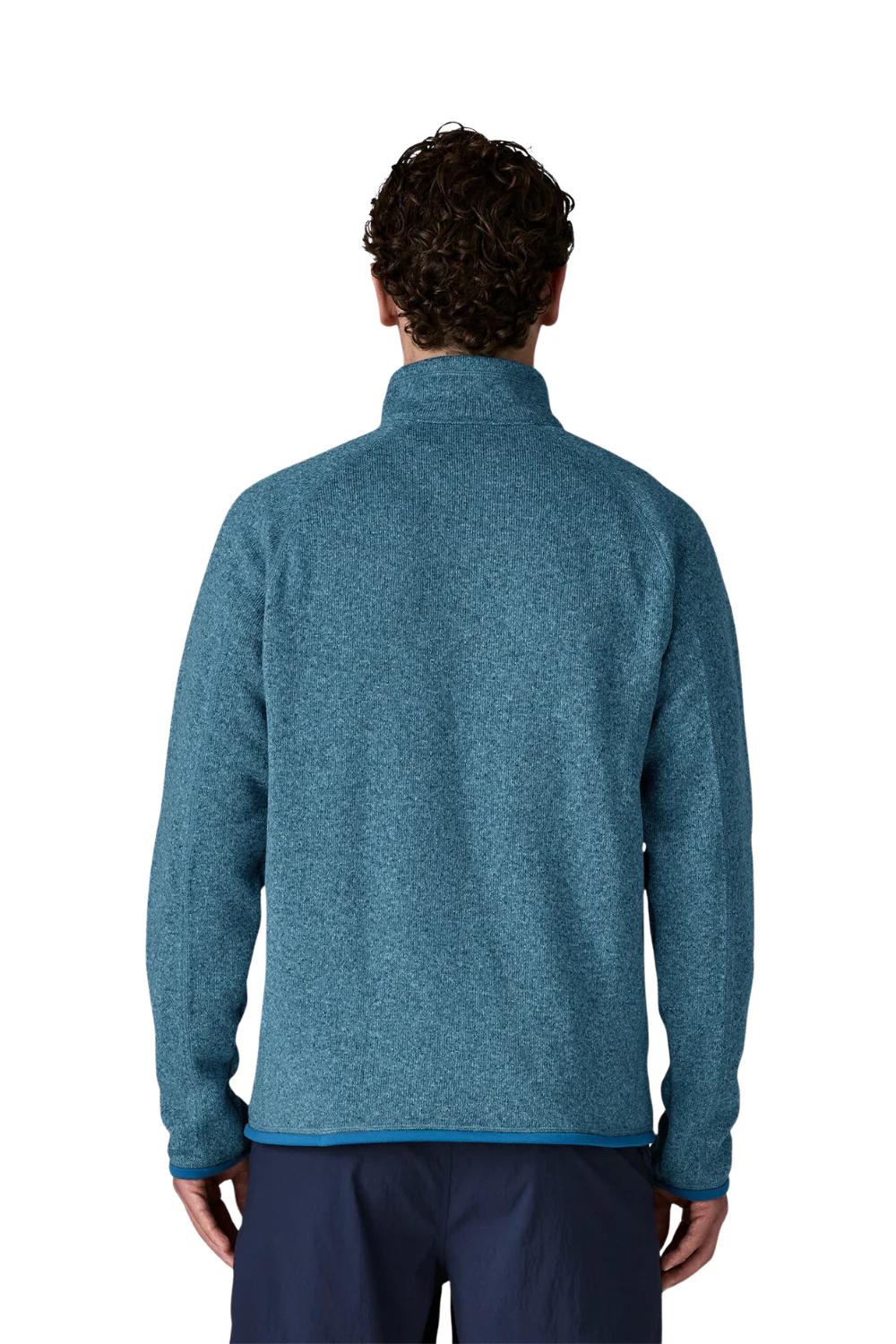Patagonia Mens Better Sweater 1/4 Zip Aquatic Blue - Image 2