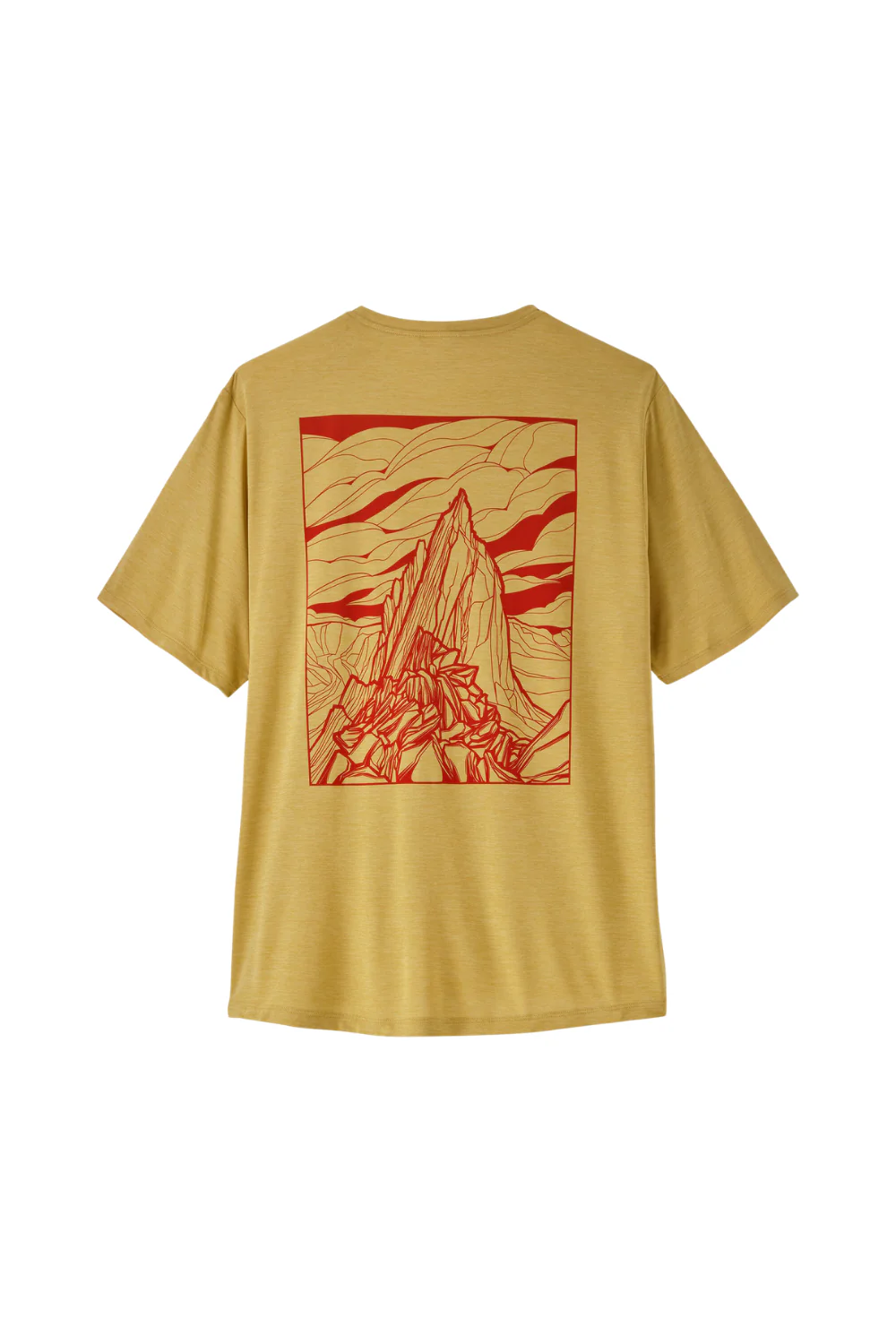 Patagonia Mens Capilene Cool Daily Shirt Cloud Crag Limestone Yellow