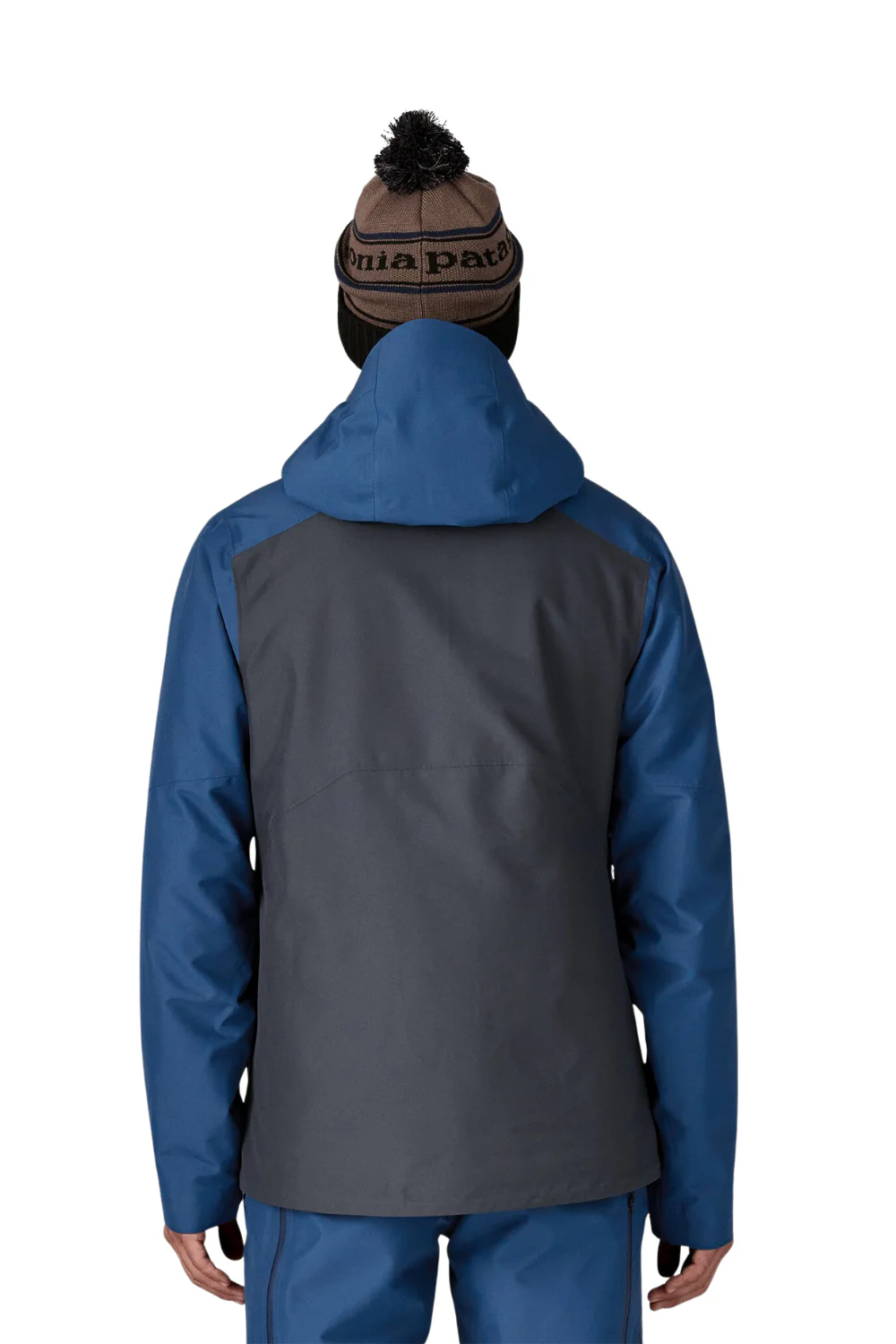 Patagonia Mens Insulated Powder Town Ski Jacket Smolder Blue/Clement Blue - Image 2