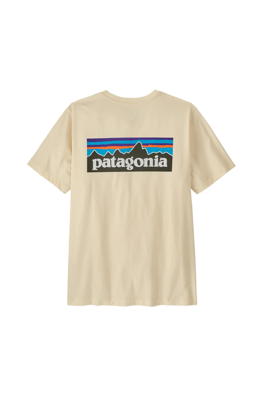 Patagonia Mens P-6 Logo T-Shirt Undyed Natural
