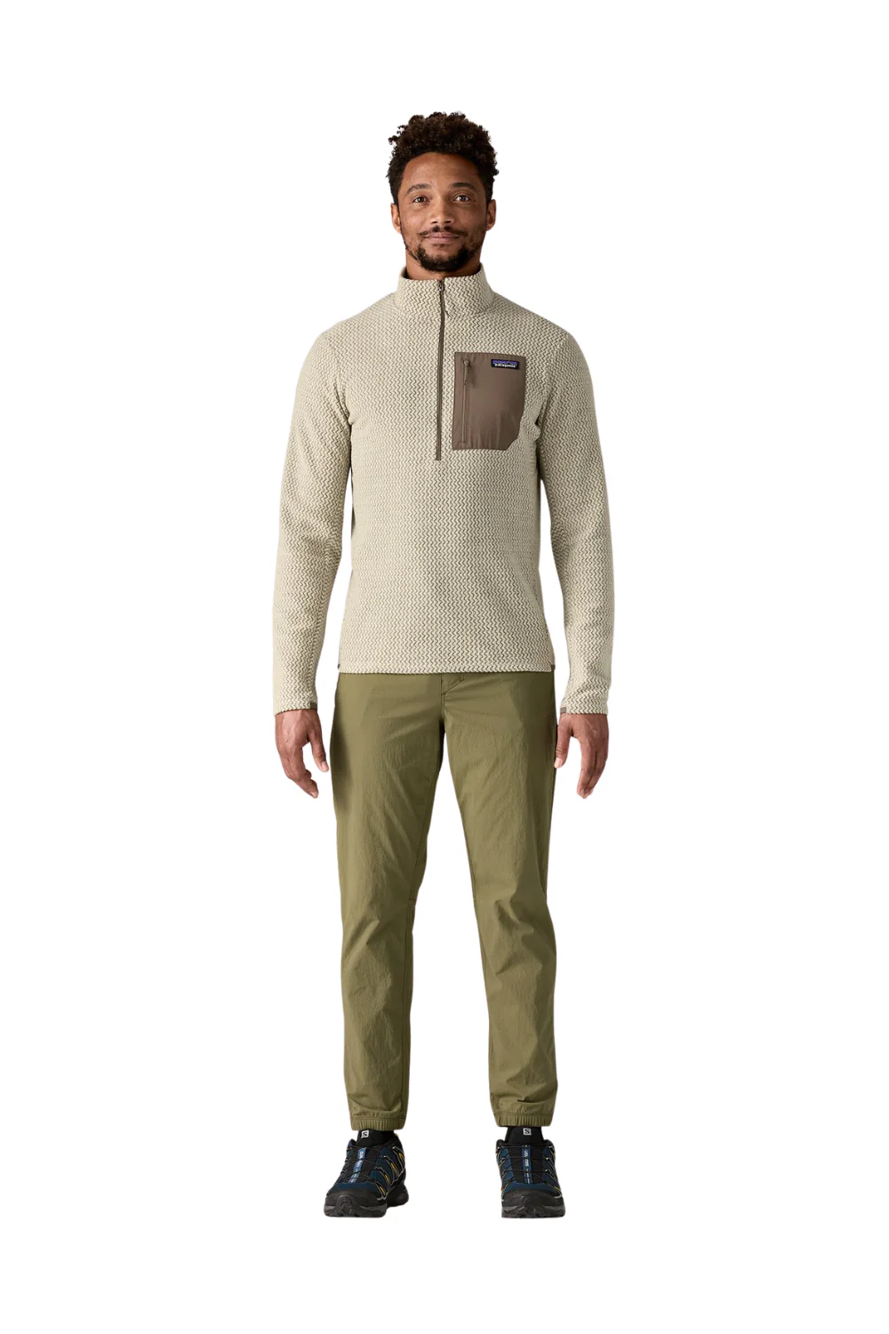 Patagonia Mens R1 Air Zip Neck Fleece Pelican - Image 4