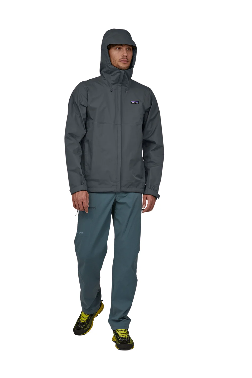 Patagonia Torrentshell 3L Mens Rain Jacket Smolder Blue - Image 3