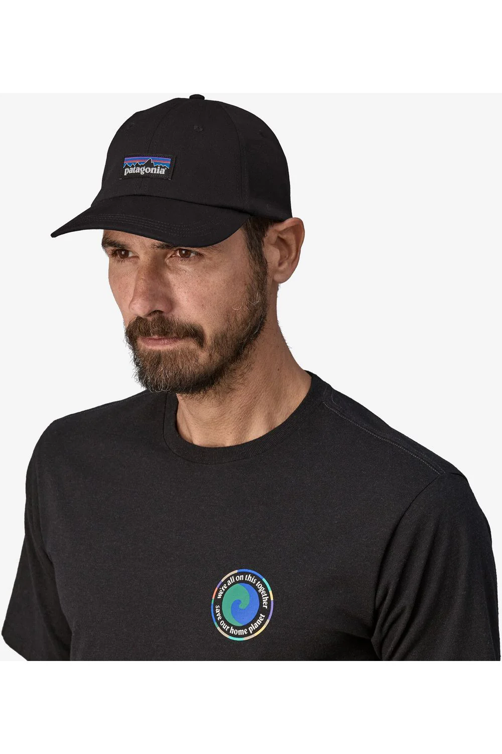 Patagonia P-6 Label Trad Cap Black
