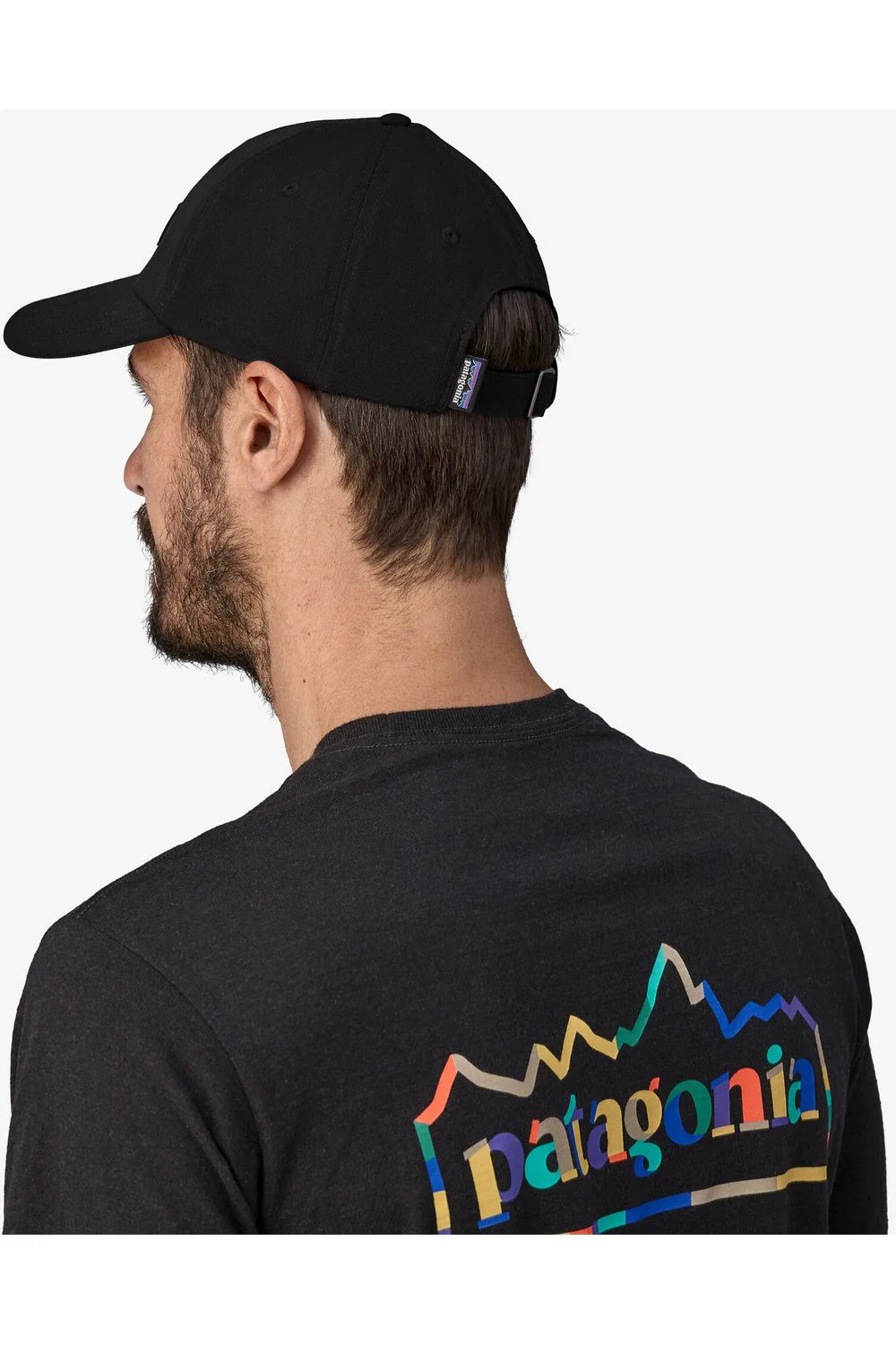 Patagonia P-6 Label Trad Cap Black - Image 2