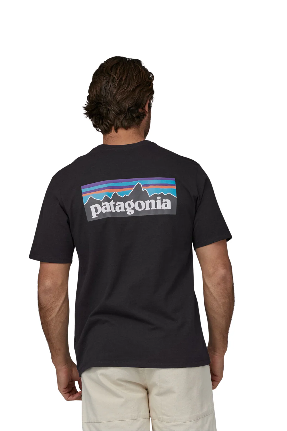 Patagonia P-6 Logo Mens Responsibili-Tee Black - Image 4