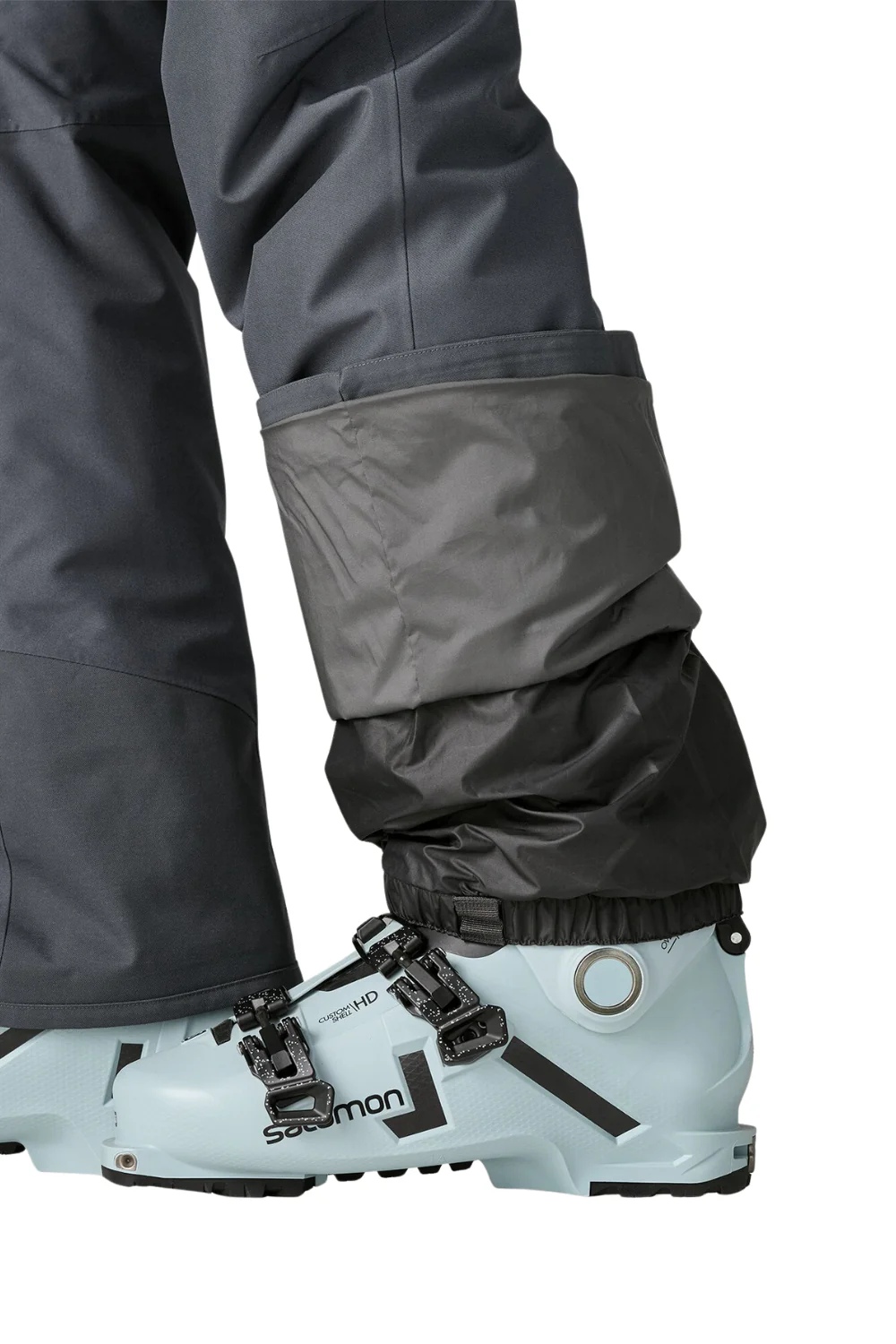 Patagonia Womens Insulated Powder Town Ski Pants Regular Smolder Blue - Image 7