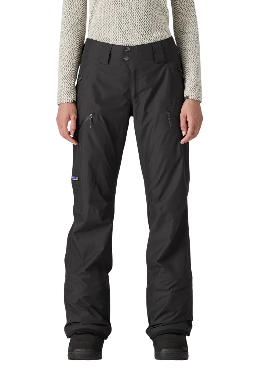 Patagonia Womens Powder Town Ski Pants Black
