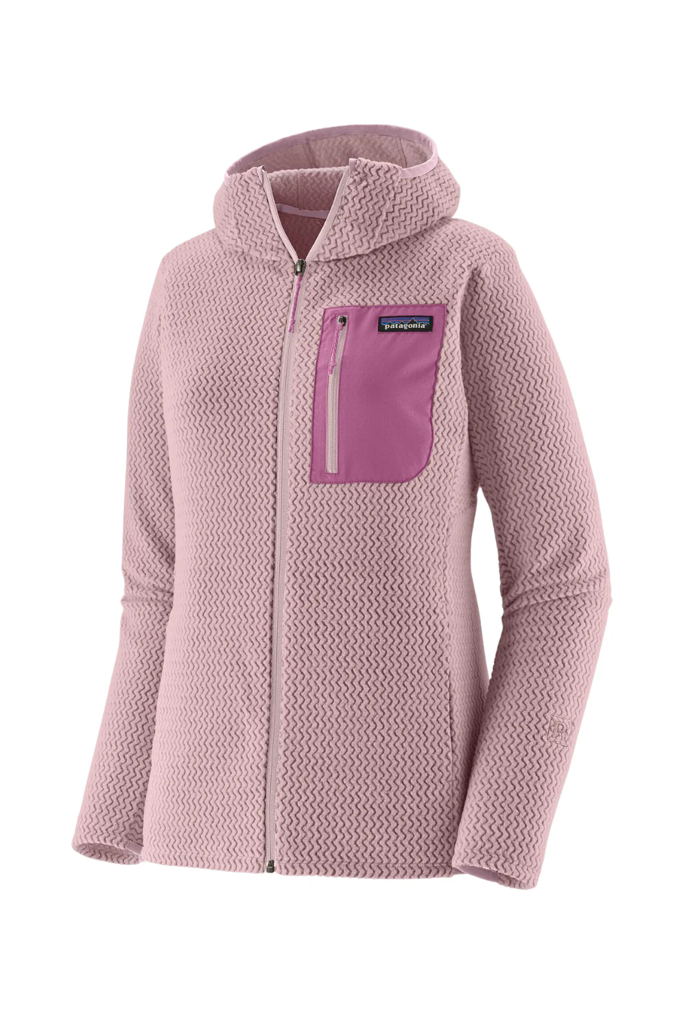 Patagonia Womens R1 Air Fleece Full-Zip Hoodie Quiet Violet