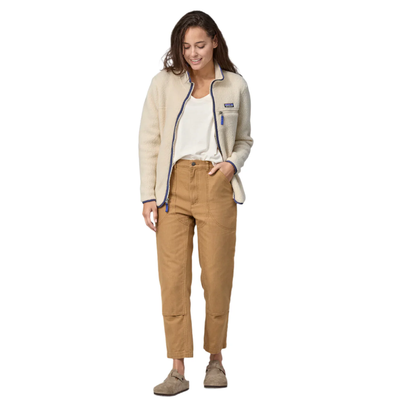 Patagonia Womens Retro Pile Jacket Natural - Image 4