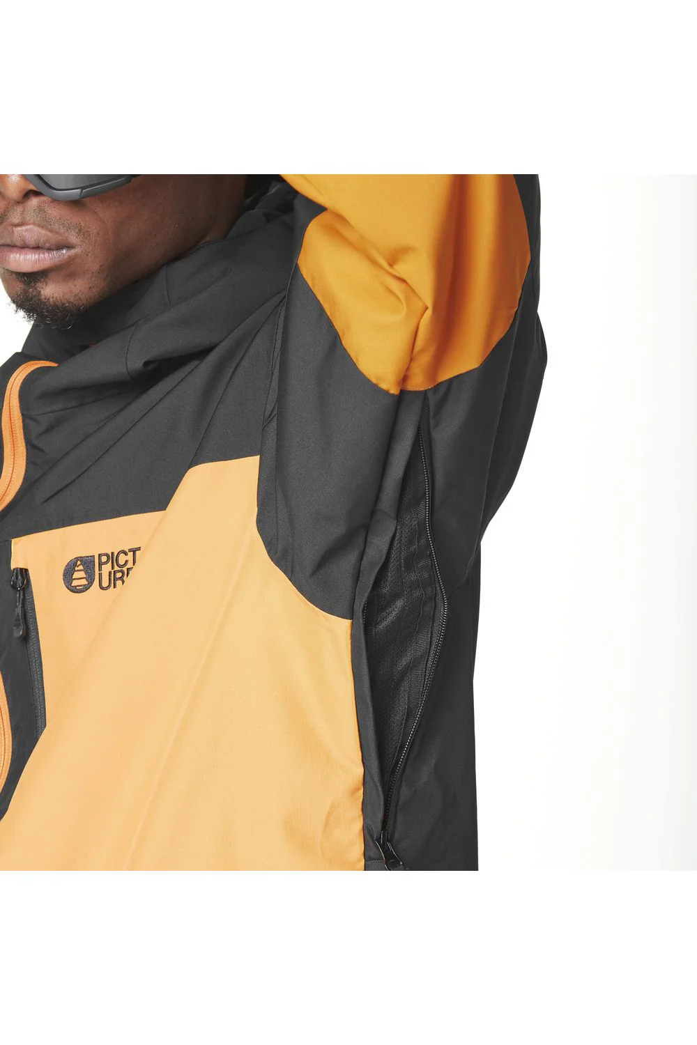 Picture Nitric Technical Ski and Snowboard Jacket Black Honey Carrot - Image 6