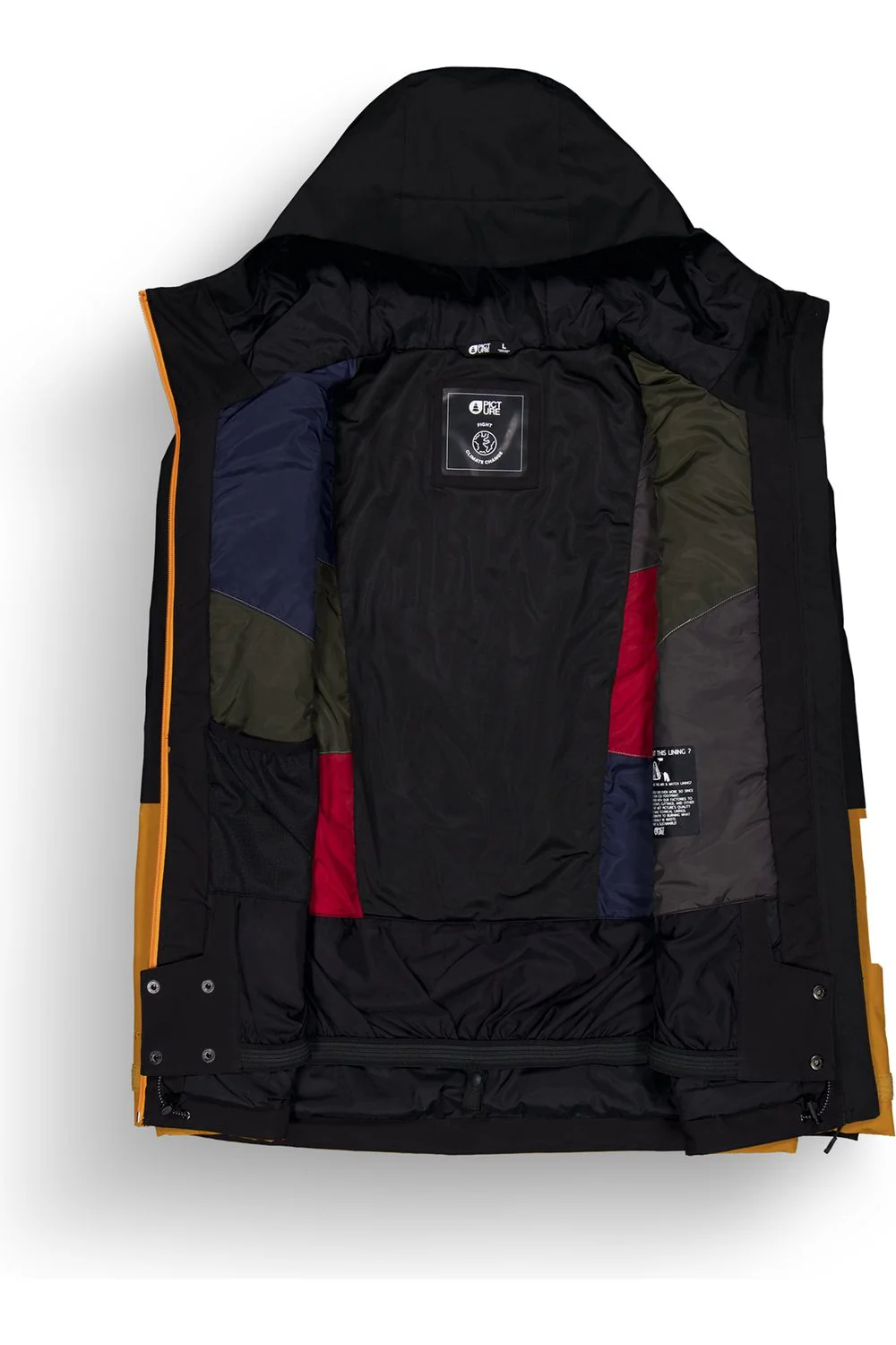 Picture Nitric Technical Ski and Snowboard Jacket Black Honey Carrot - Image 7