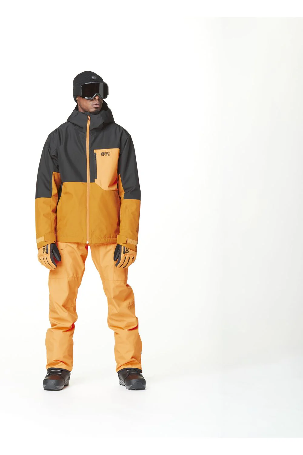 Picture Nitric Technical Ski and Snowboard Jacket Black Honey Carrot - Image 9