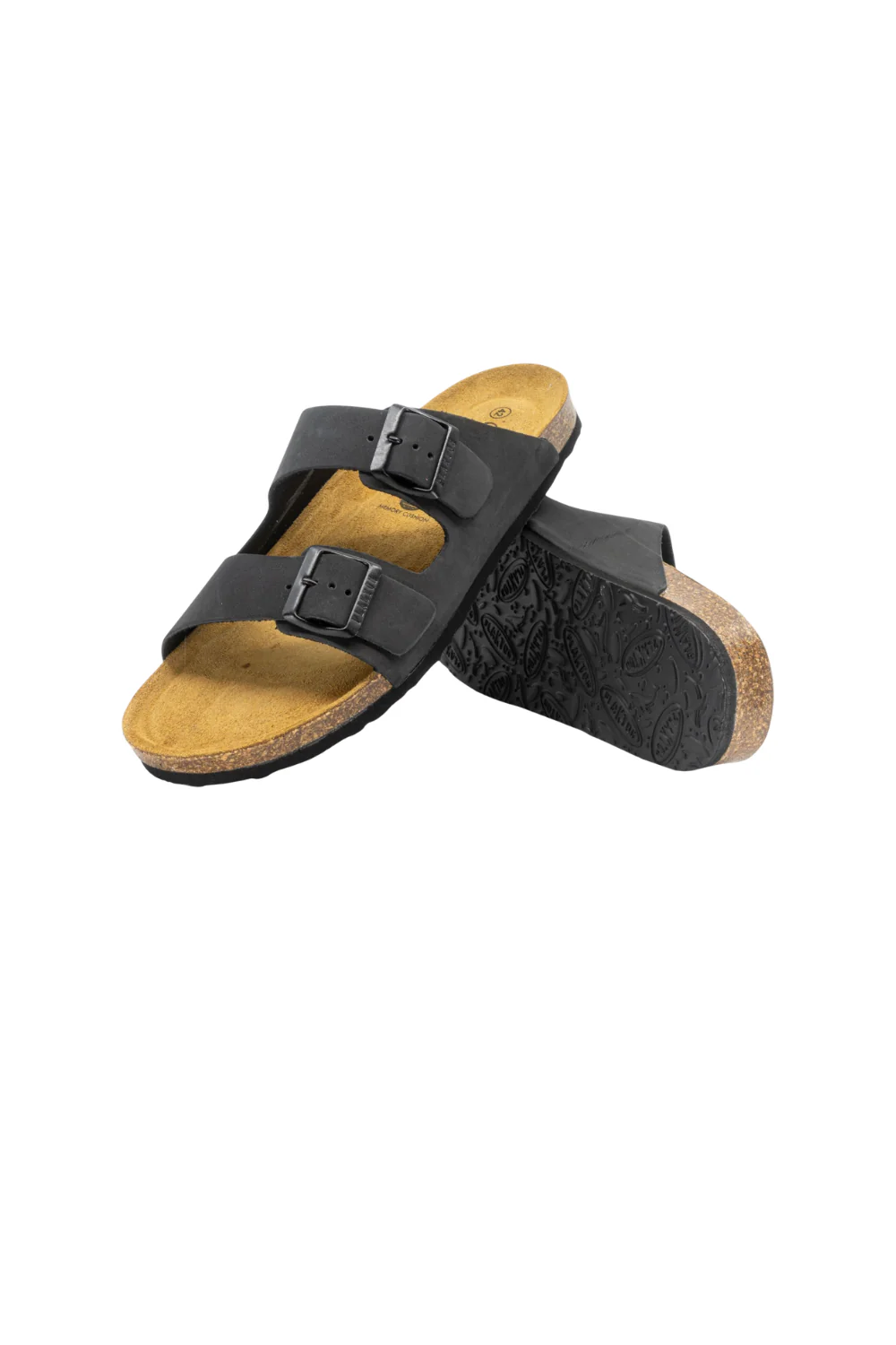 Plakton Barna Nobuck Mens Sandal Black