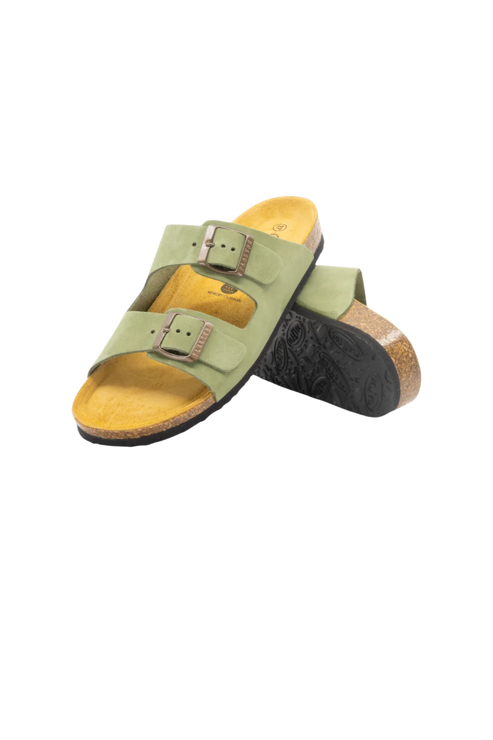 Plakton Beta Nobuck Womens Sandal Oliva