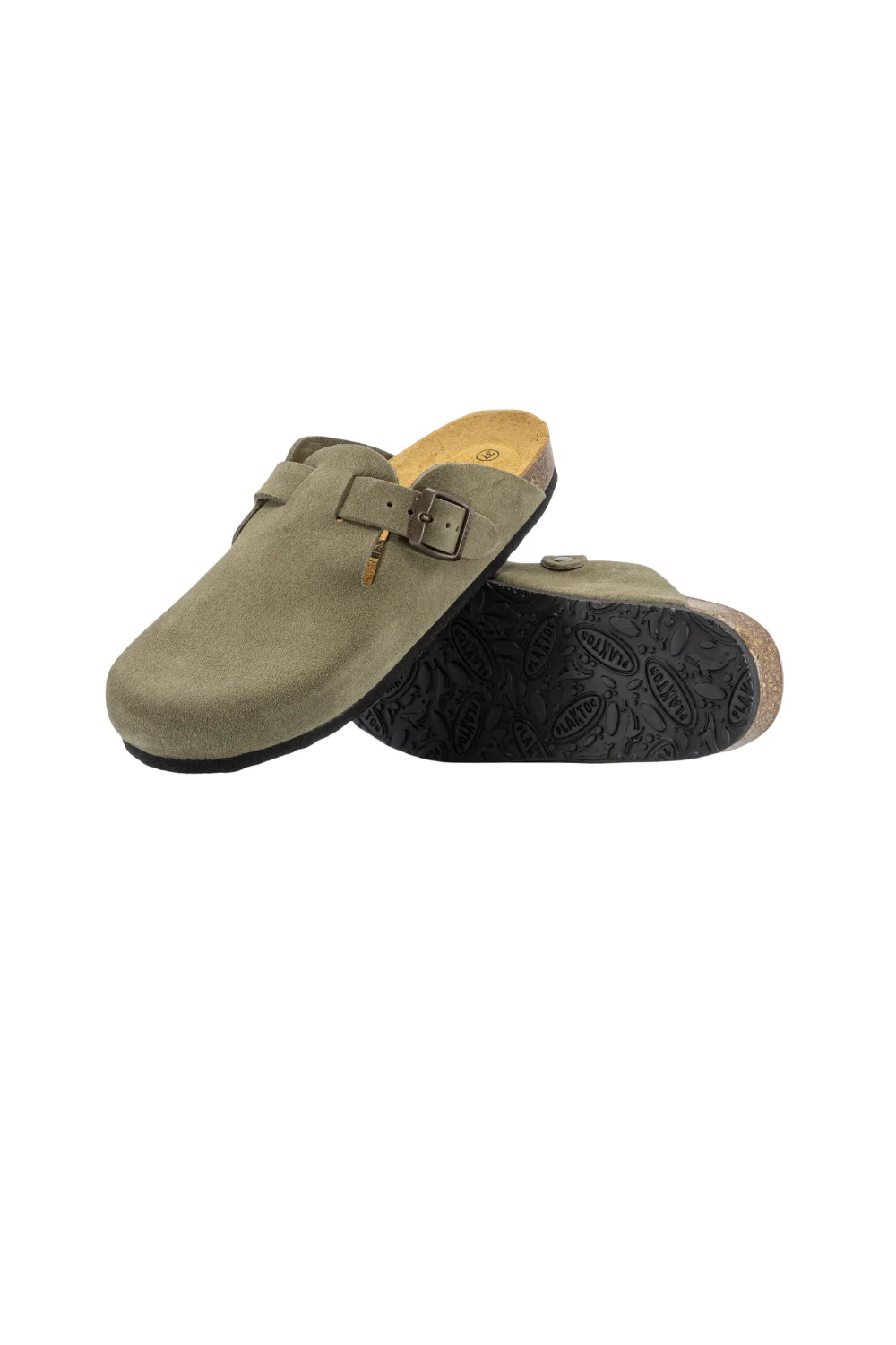 Plakton Blogg Afelpado Womens Clog Light Kaki