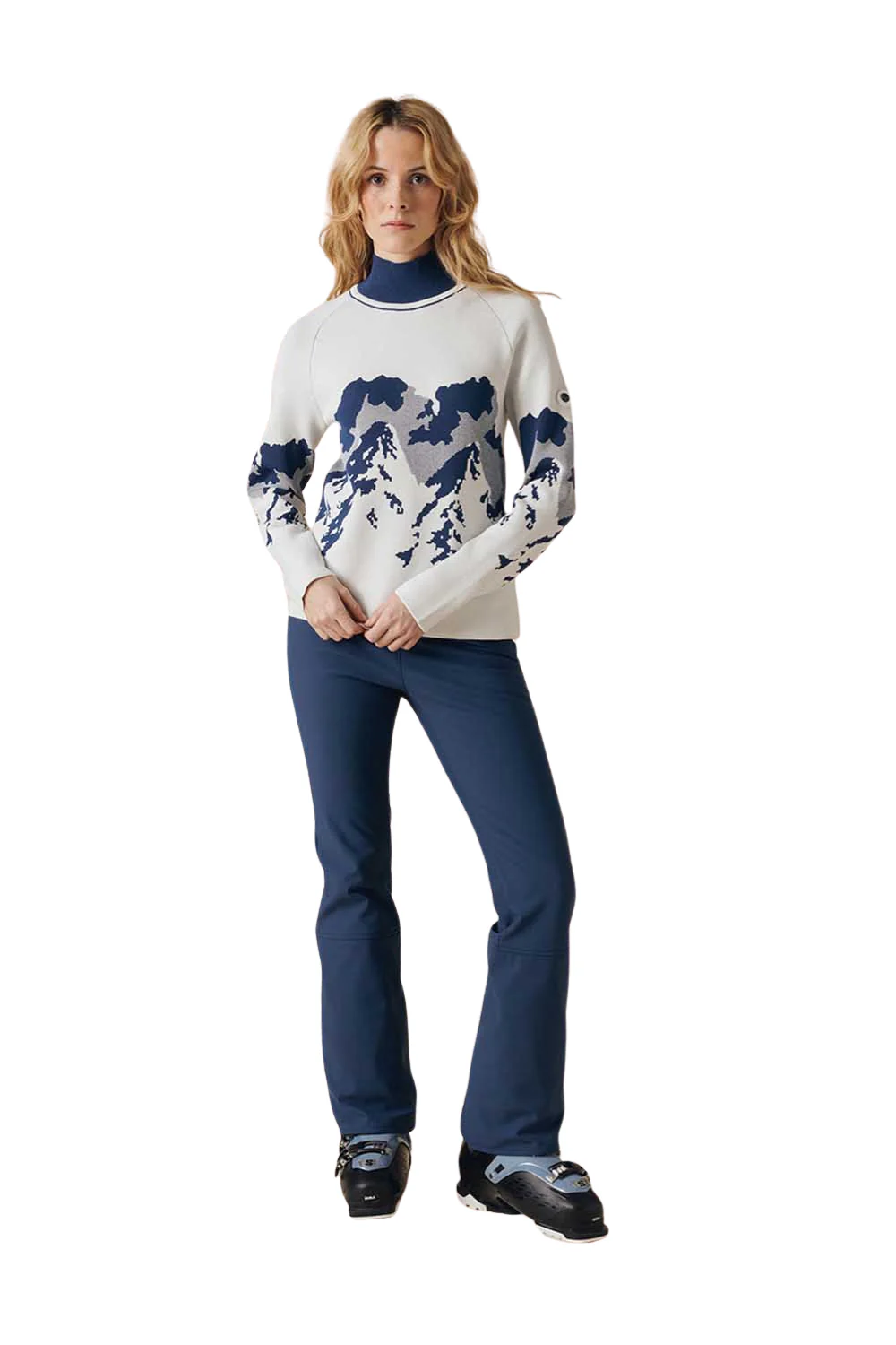 Poirve Blanc Ambre Womens Knit Pullover White - Image 3
