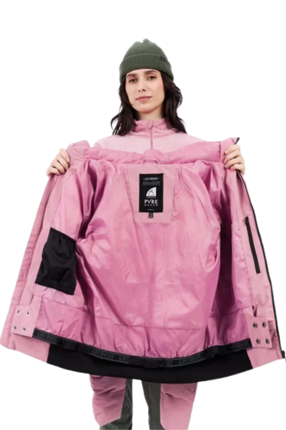 Protest PRTAlysumi Womens Ski Jacket Vintage Pink - Image 8
