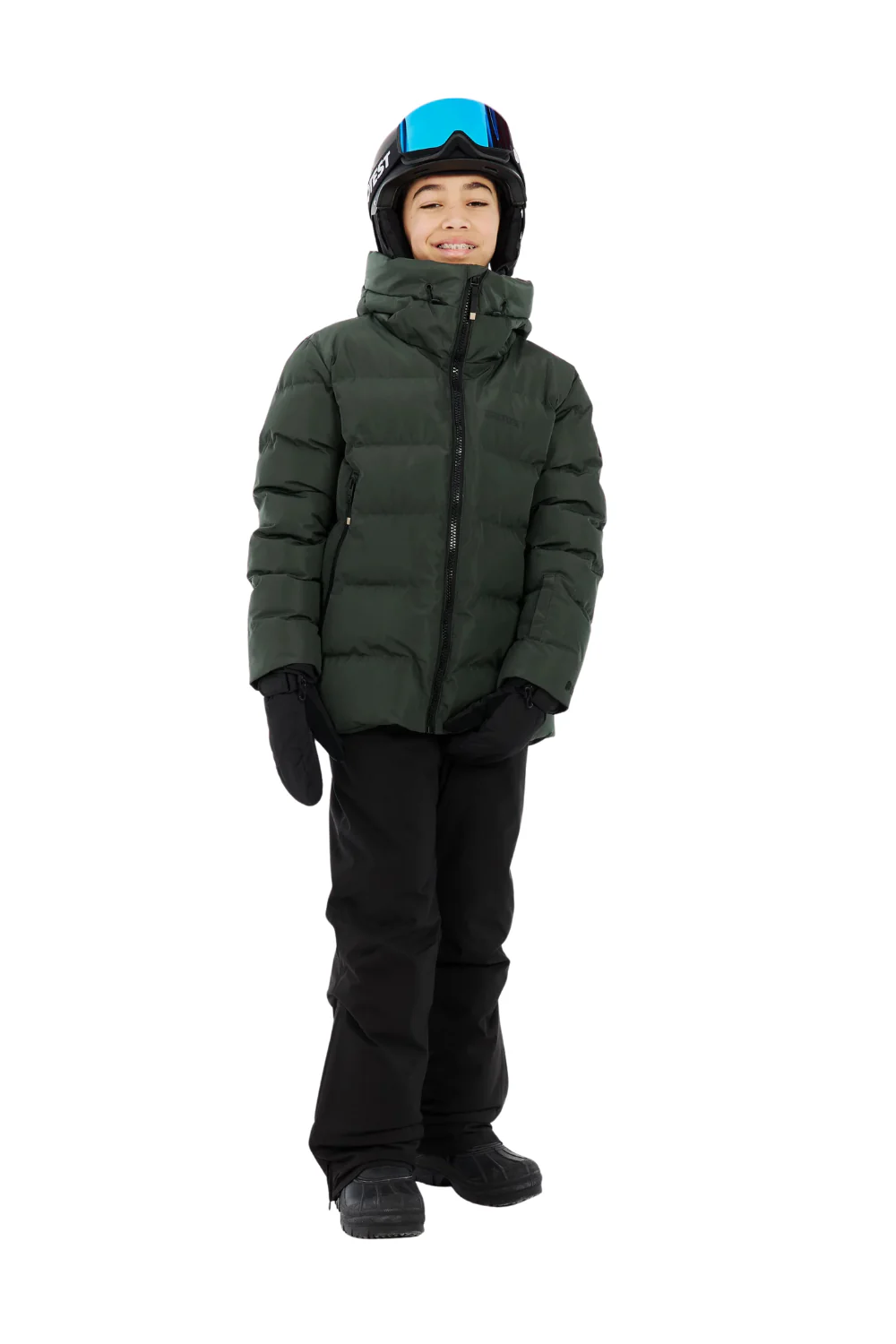 Protest PRTDillon Junior Ski Jacket Kale Green - Image 3