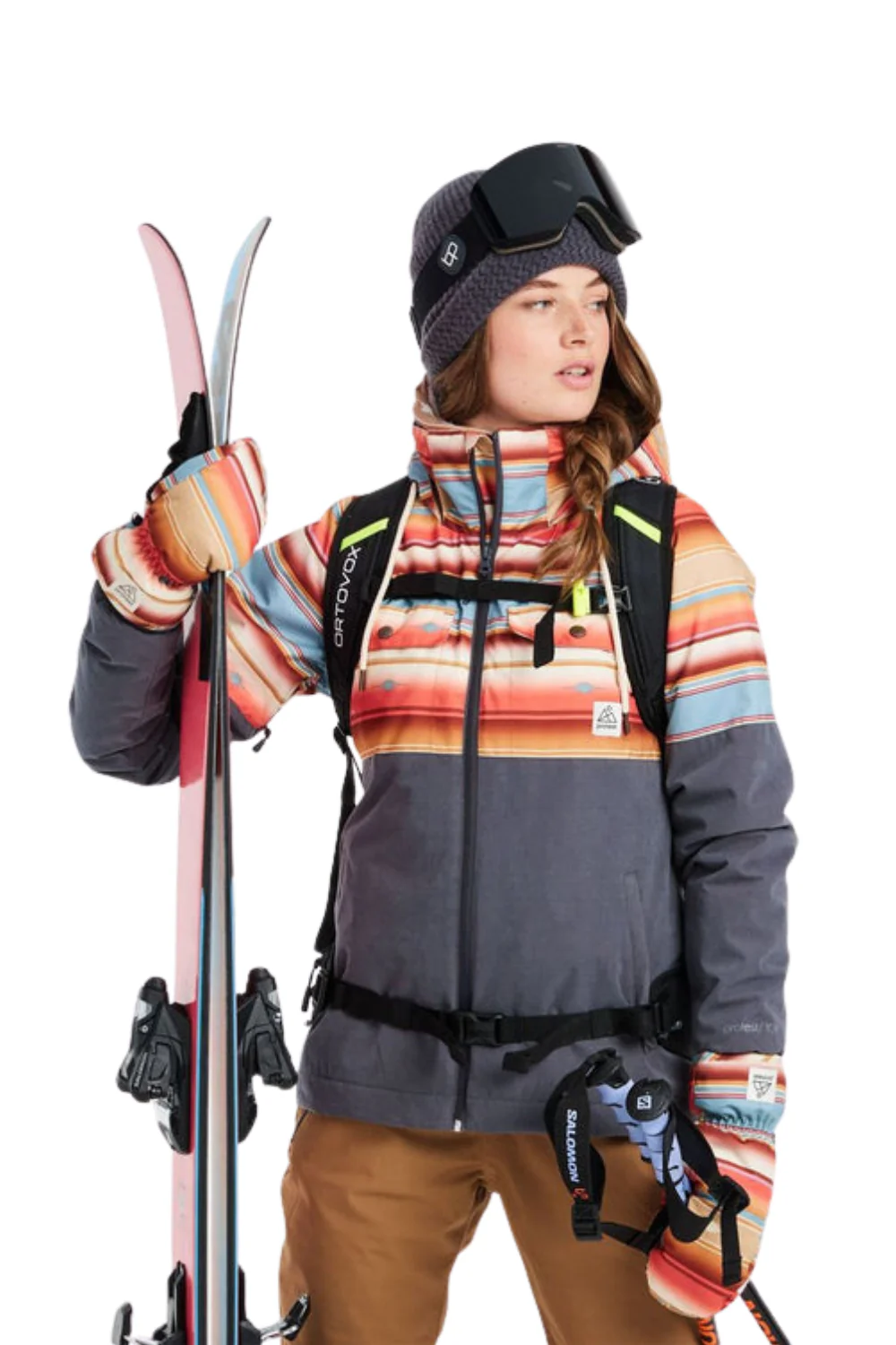 Protest Dryad Womens Ski Jacket Shadow Grey