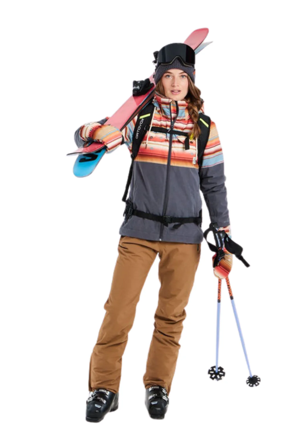 Protest Dryad Womens Ski Jacket Shadow Grey - Image 2