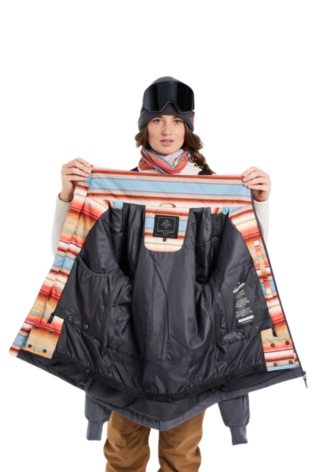 Protest Dryad Womens Ski Jacket Shadow Grey - Image 6