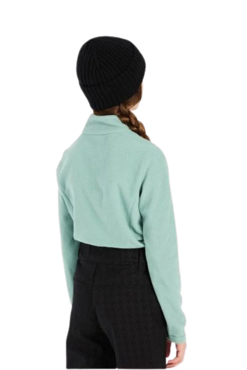 Protest Mutey Junior 1/4 Zip Top Green Baygreen - Image 2
