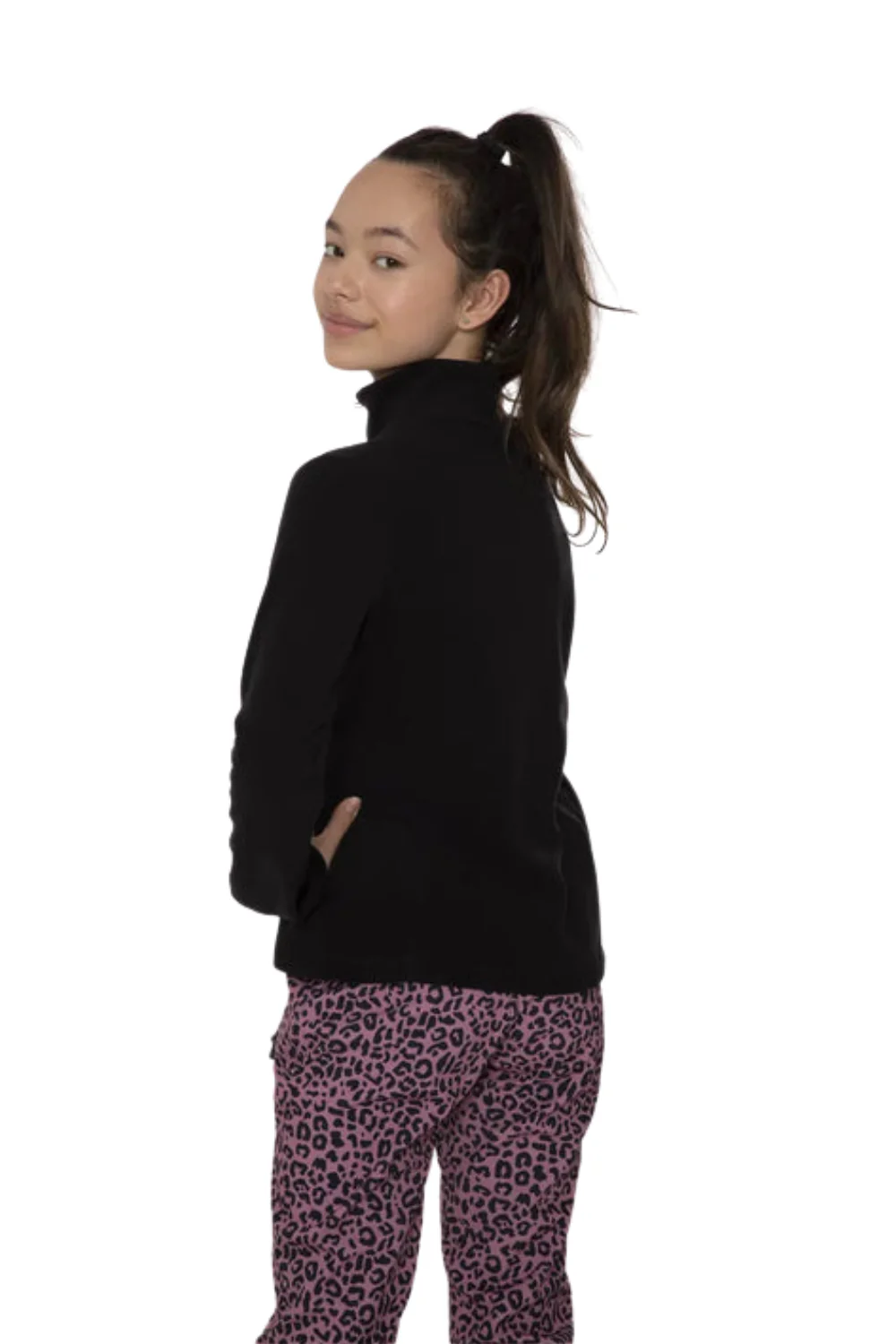 Protest Mutey Junior 1/4 Zip Top True Black - Image 2