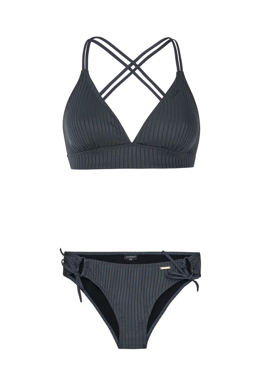 Protest PRTCosta Triangle Bikini Set True Black - Image 6