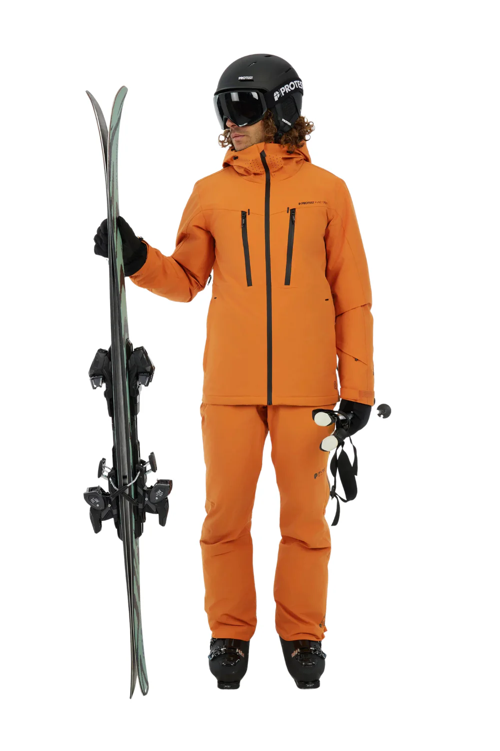 Protest PRTTimothy Ski Jacket Caramel Yellow - Image 7