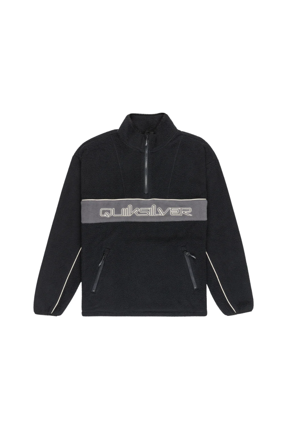 Quiksilver Mens Omni Sherpa Half Zip Technical Fleece Black - Image 5
