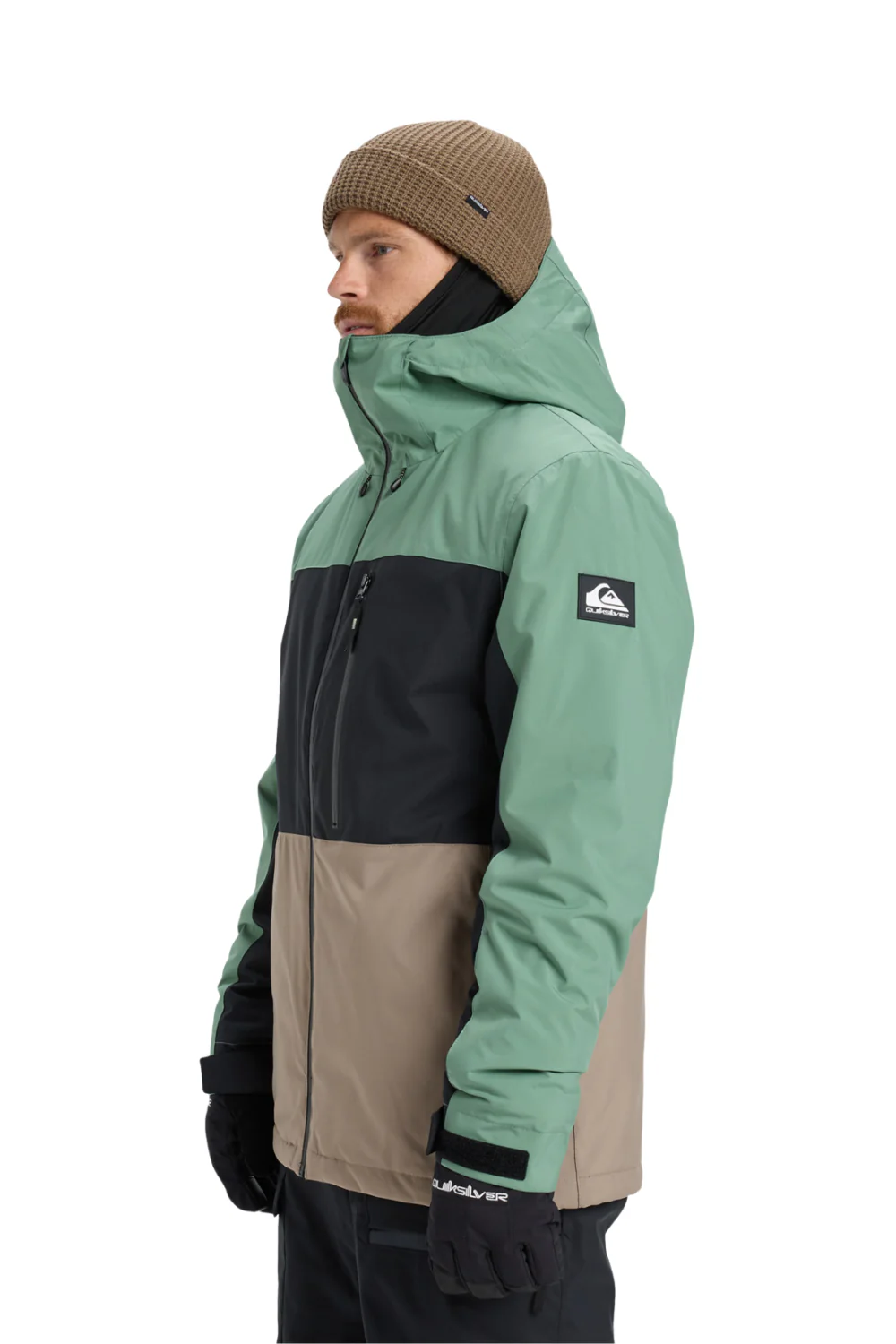 Quiksilver Mens Sycamore Block 20K Technical Ski and Snowboard Jacket Dark Ivy - Image 3