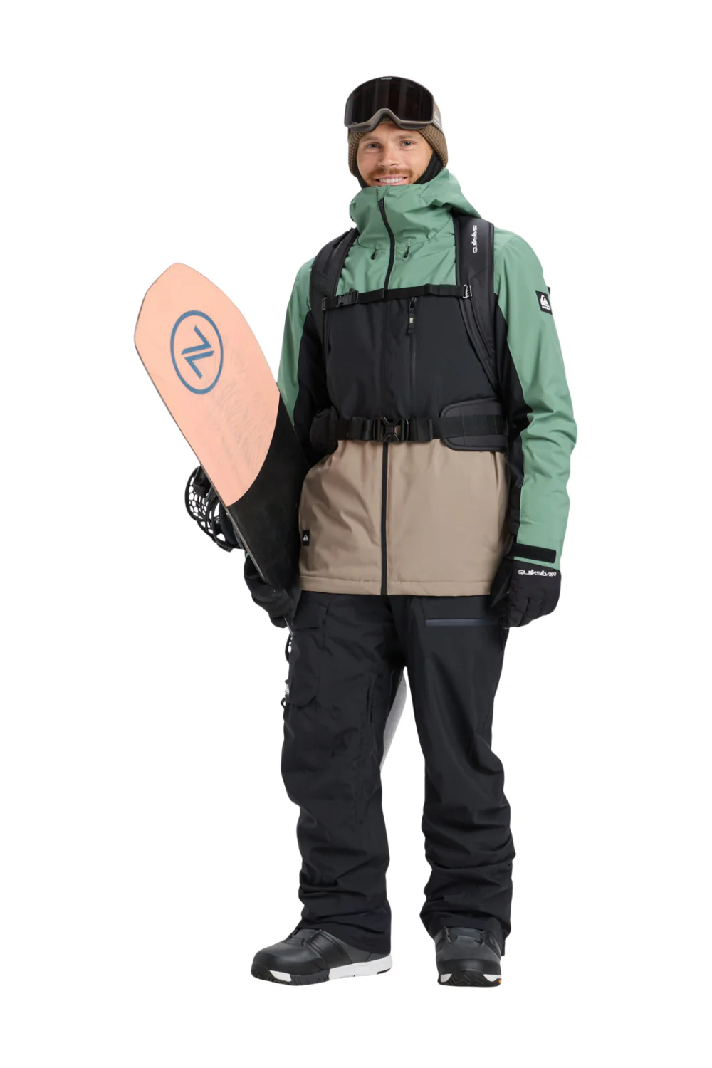 Quiksilver Mens Sycamore Block 20K Technical Ski and Snowboard Jacket Dark Ivy - Image 4