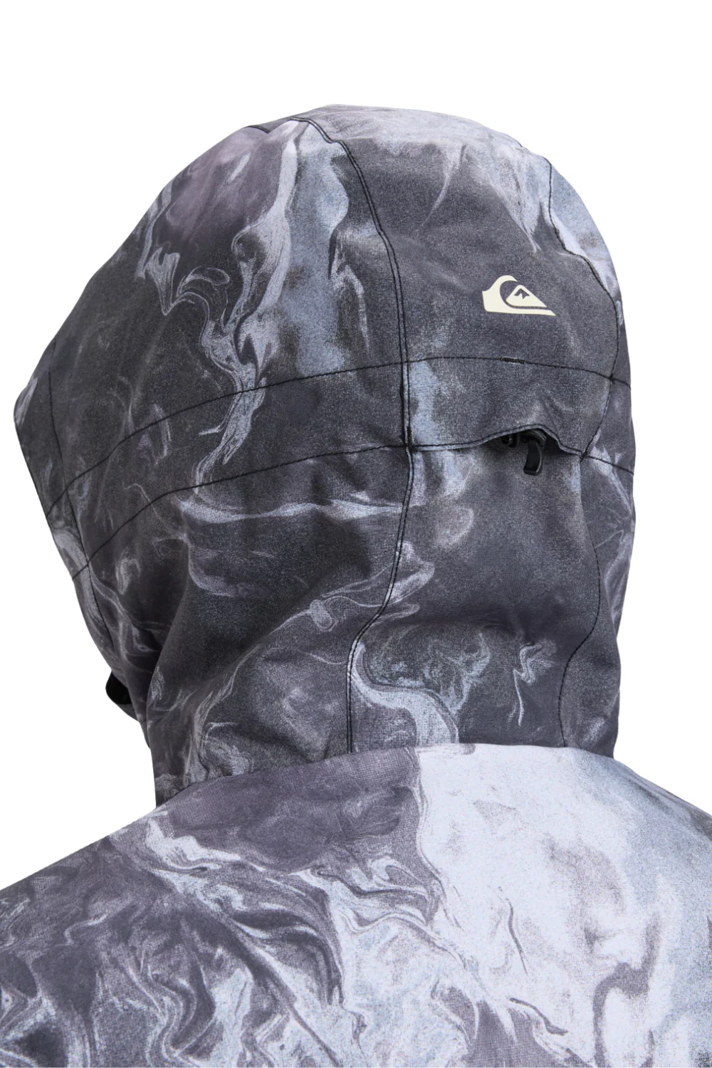 Quiksilver Mens Sycamore Printed Technical Ski and Snowboard Jacket Thermostamp Grayscale - Image 5